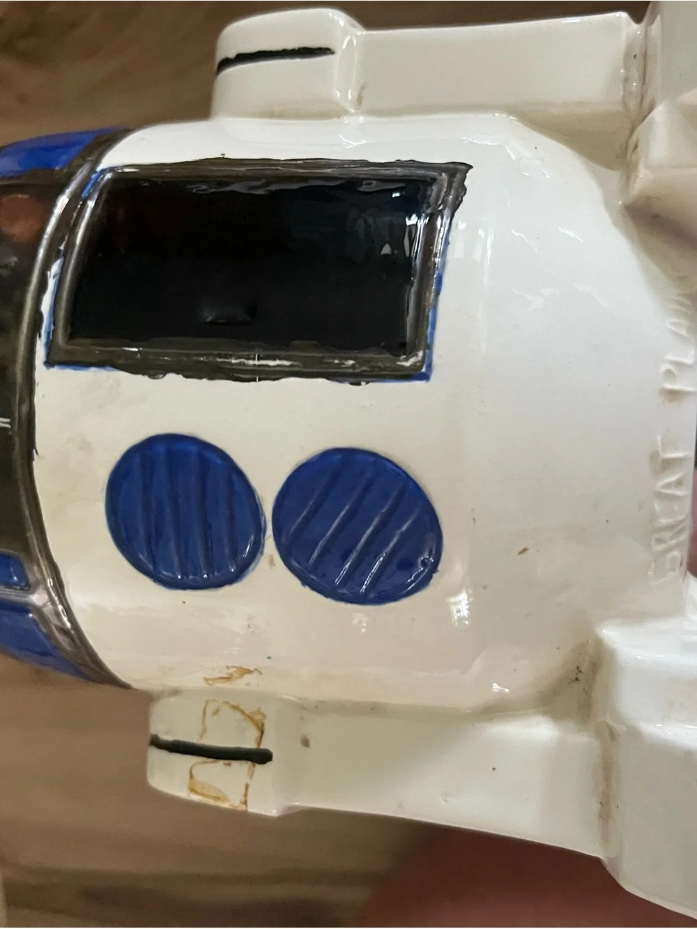 Vintage Great Plains Mold Co. STAR WARS R2-D2 Ceramic Piggy Bank Return of JEDI
